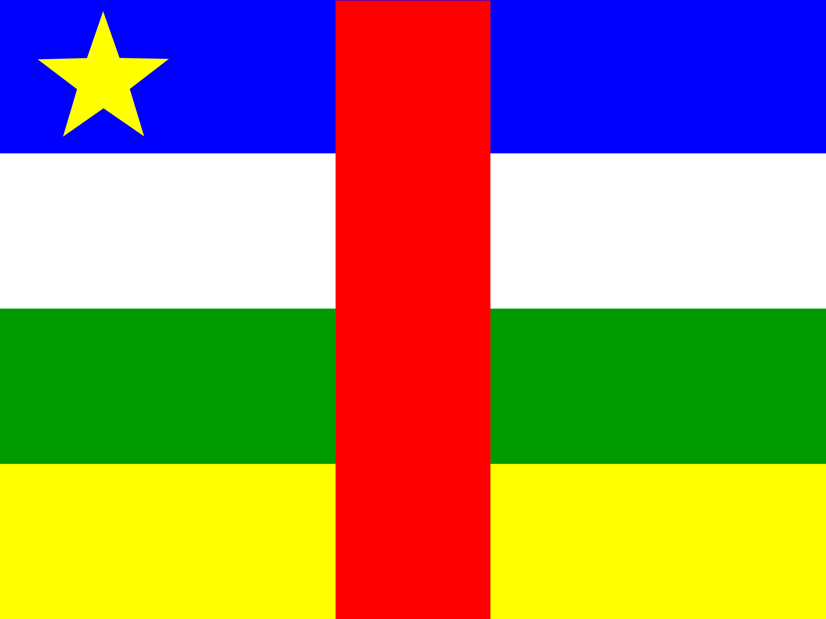 Centralafrikanske Republik flag