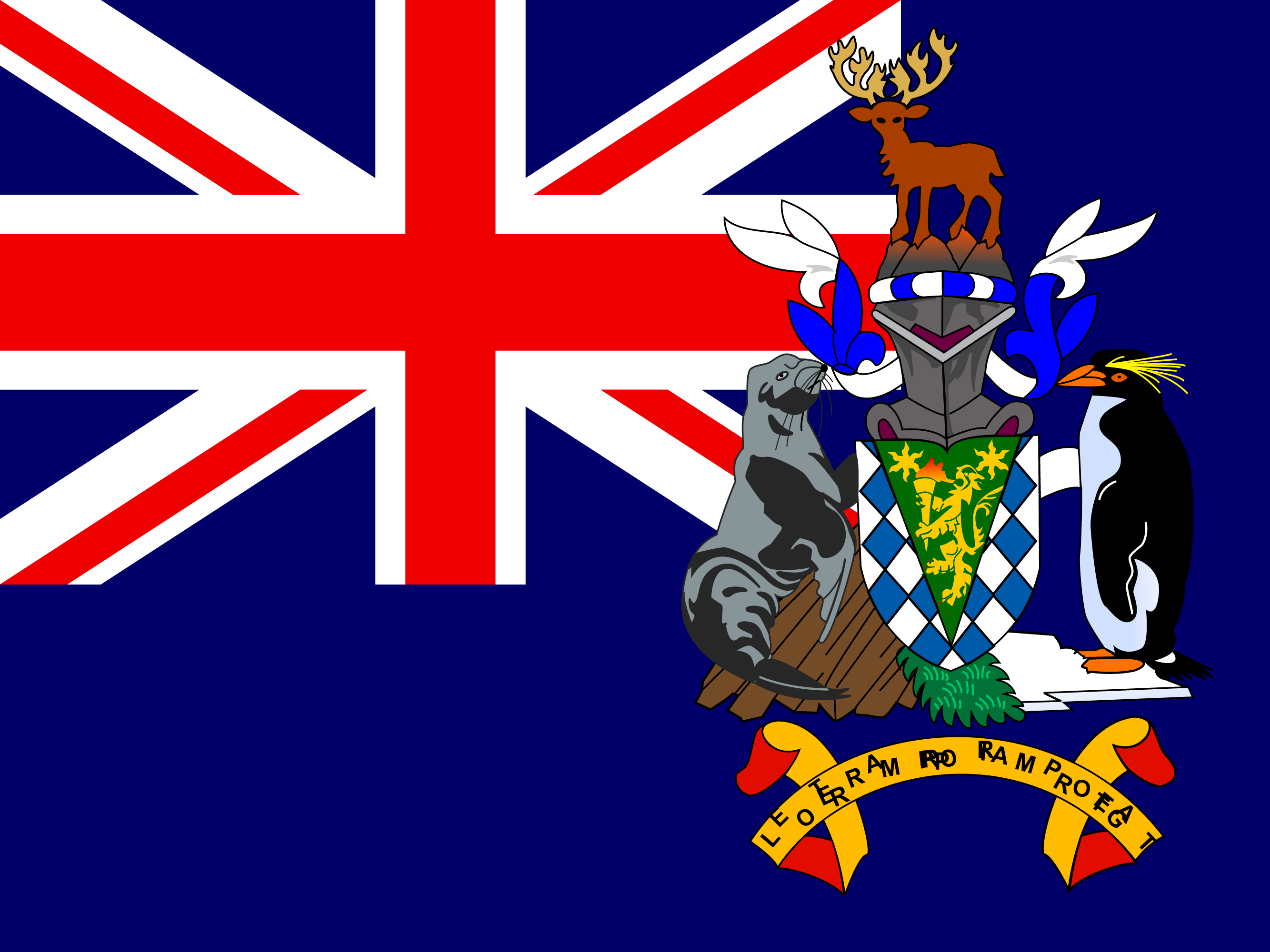 Sydgeorgien og Sydlige Sandwichøer flag
