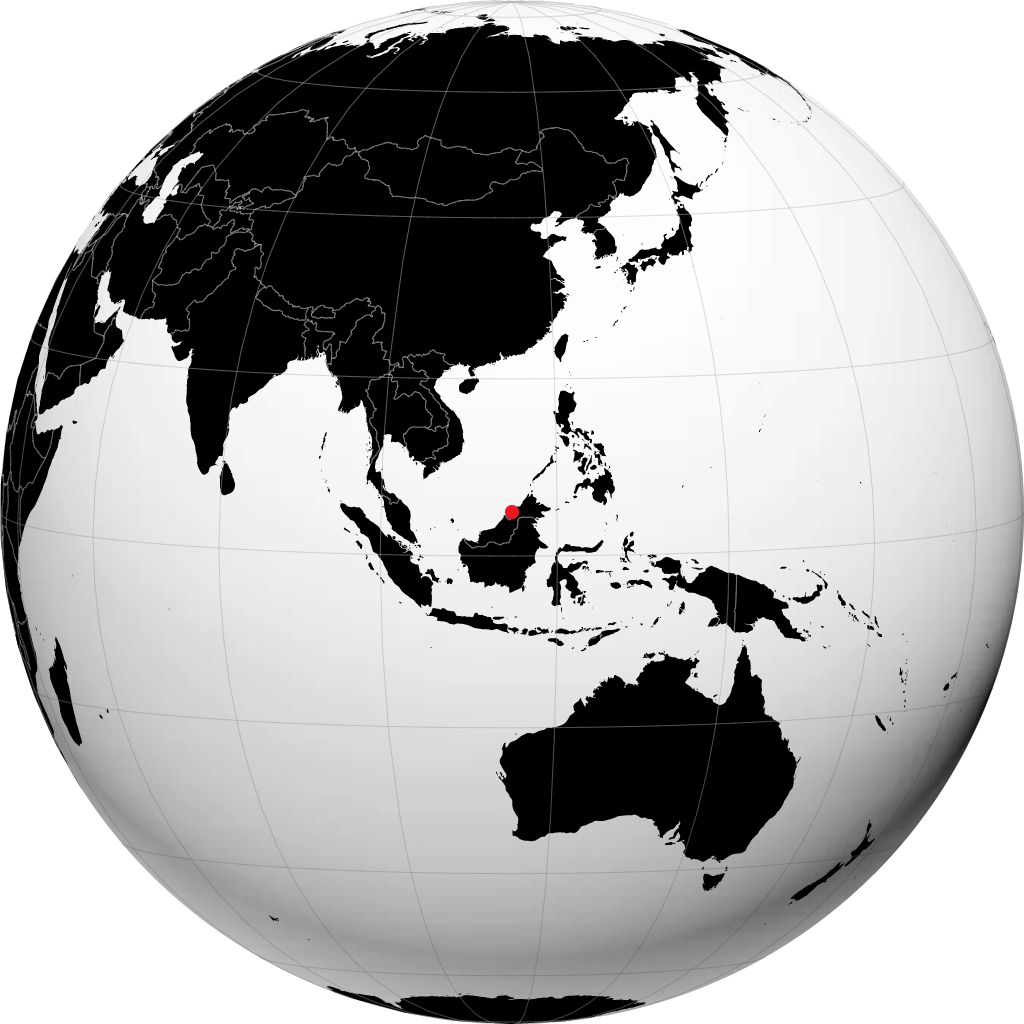 Bandar Seri Begawan på globussen