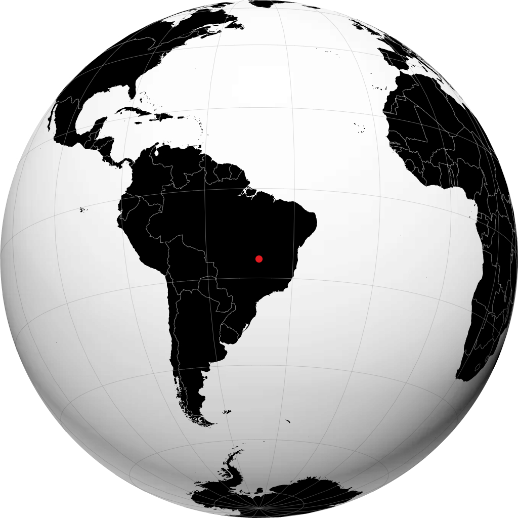 Brasília på globussen