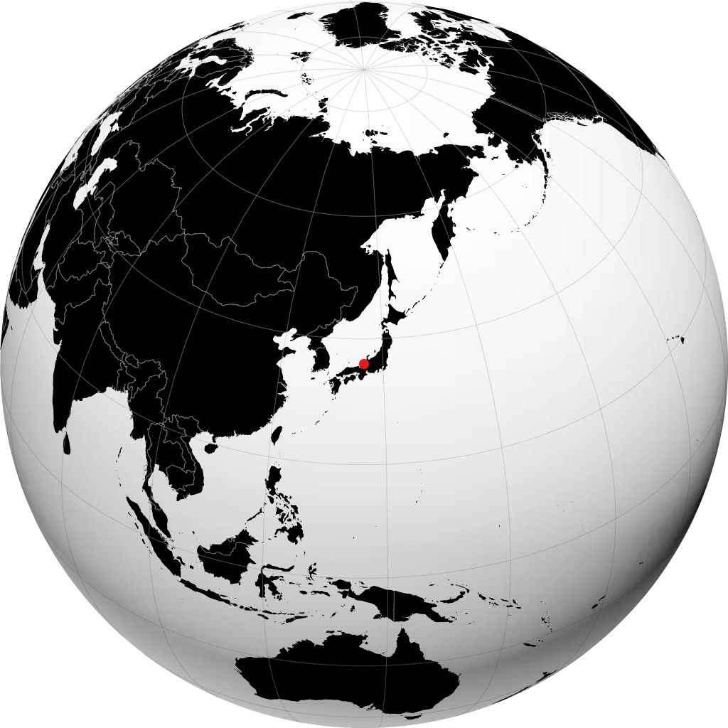 Fukui-shi på globussen