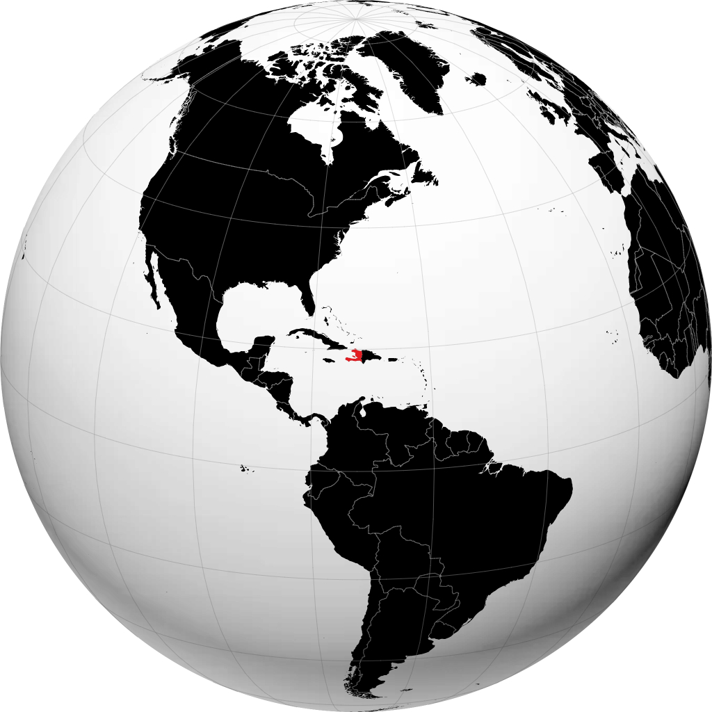 Haiti på globussen