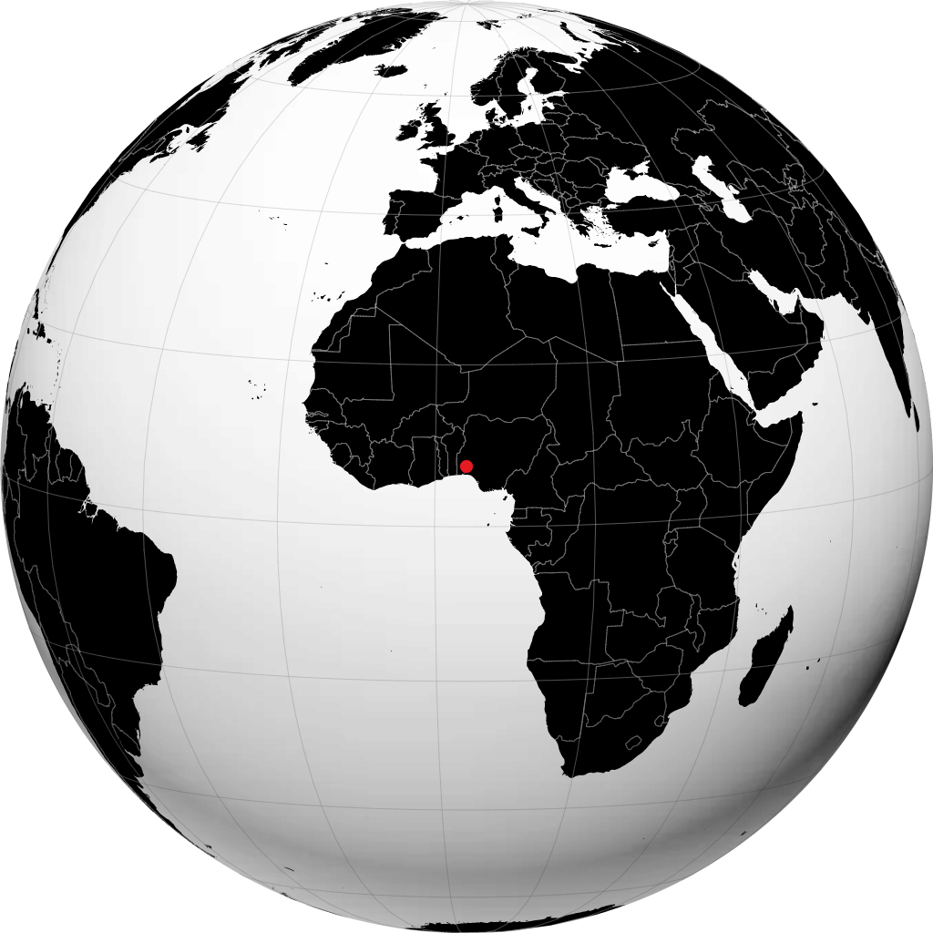 Ibadan på globussen