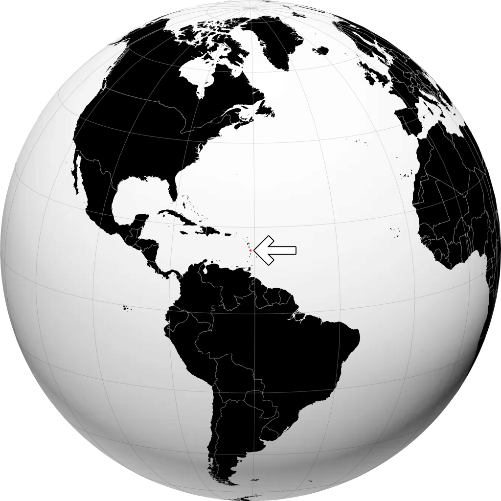 Martinique på globussen