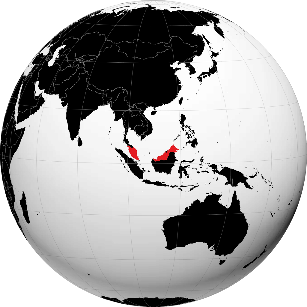 Malaysia på globussen