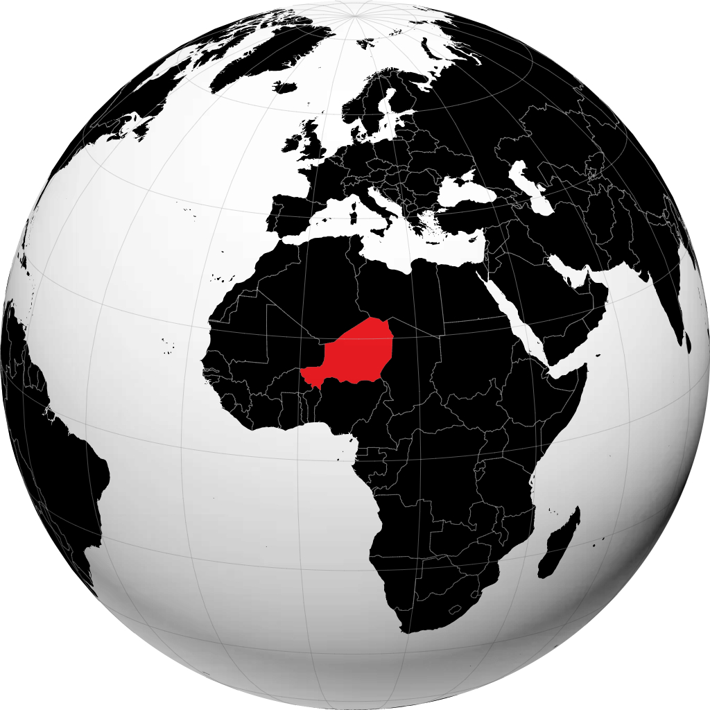 Niger på globussen