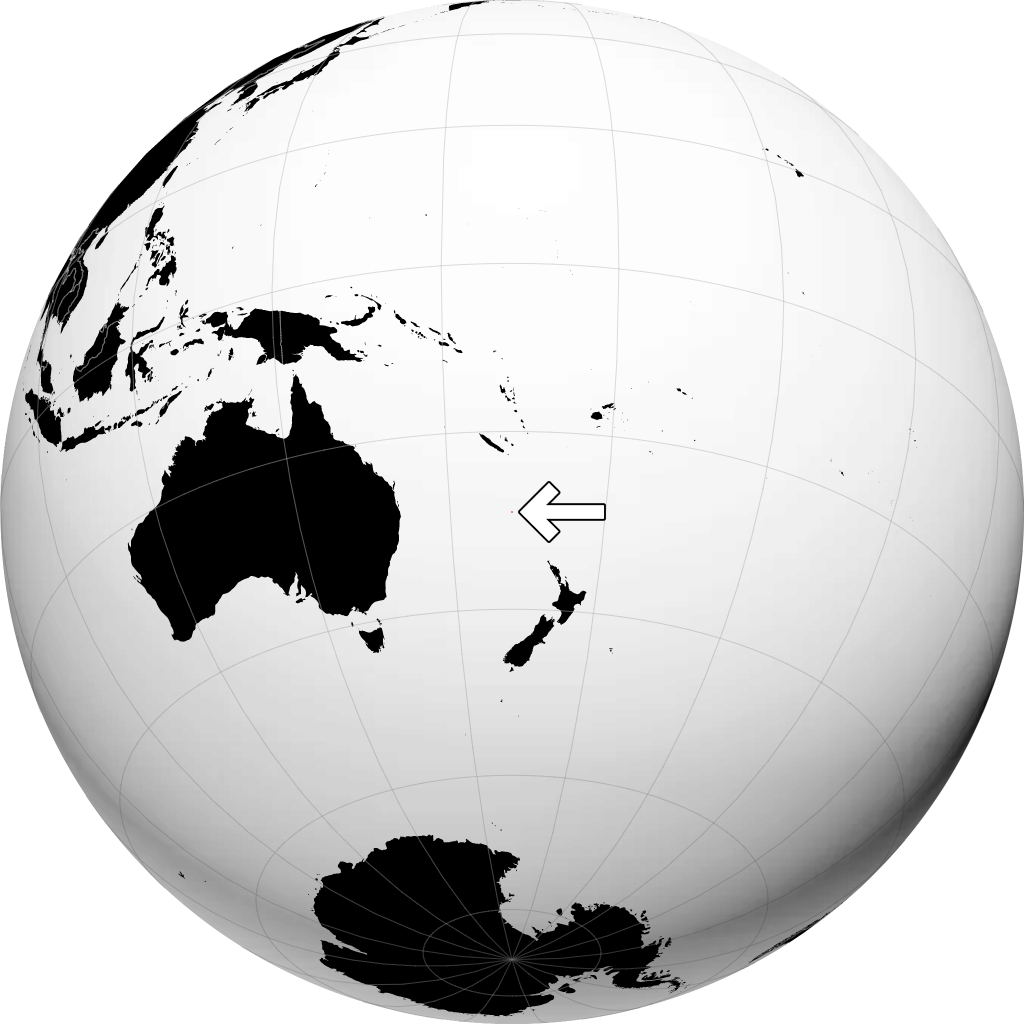 Norfolk Island på globussen