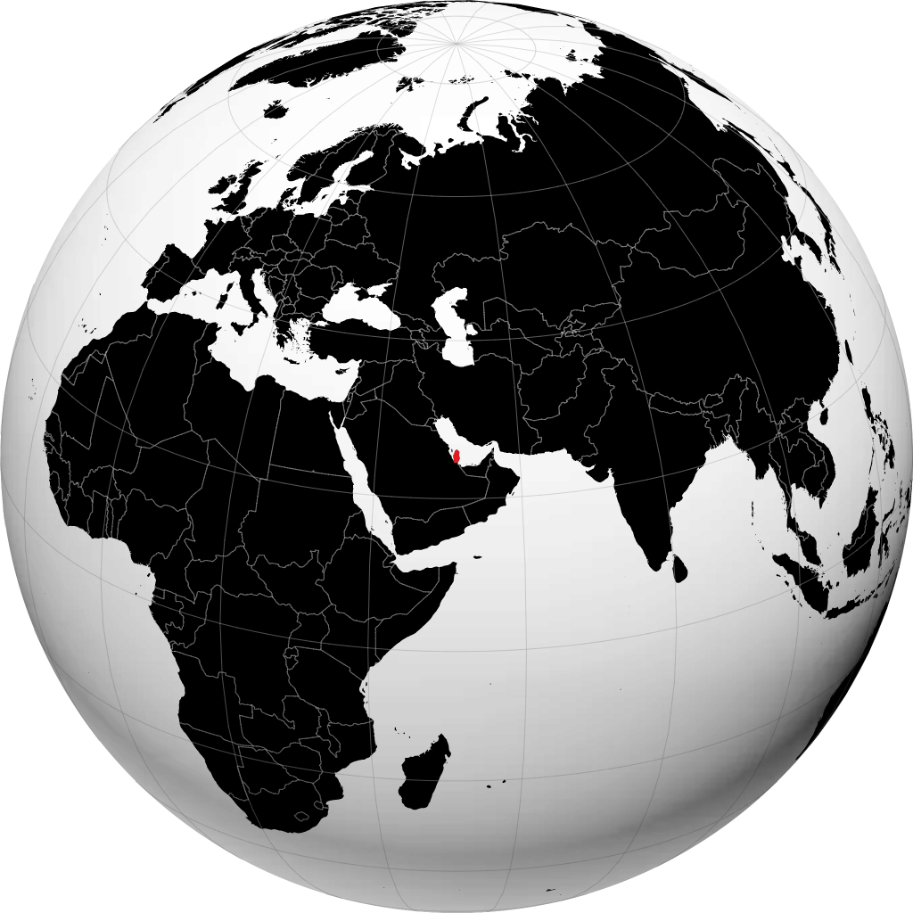Qatar på globussen