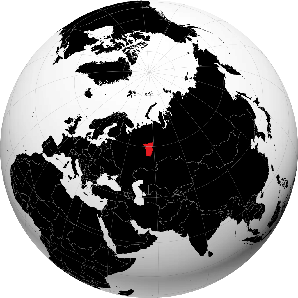 Perm-regionen på globussen