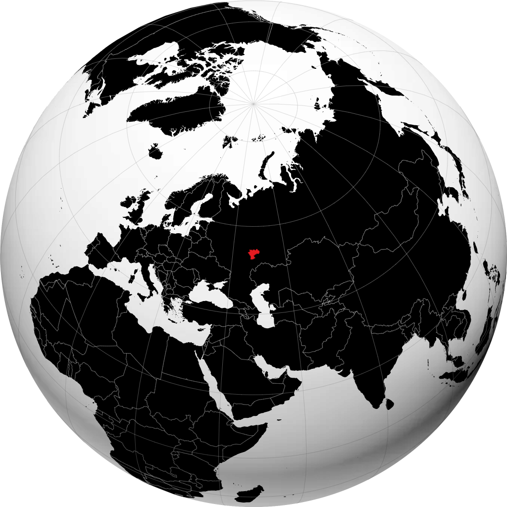 Ulyanovsk oblast på globussen