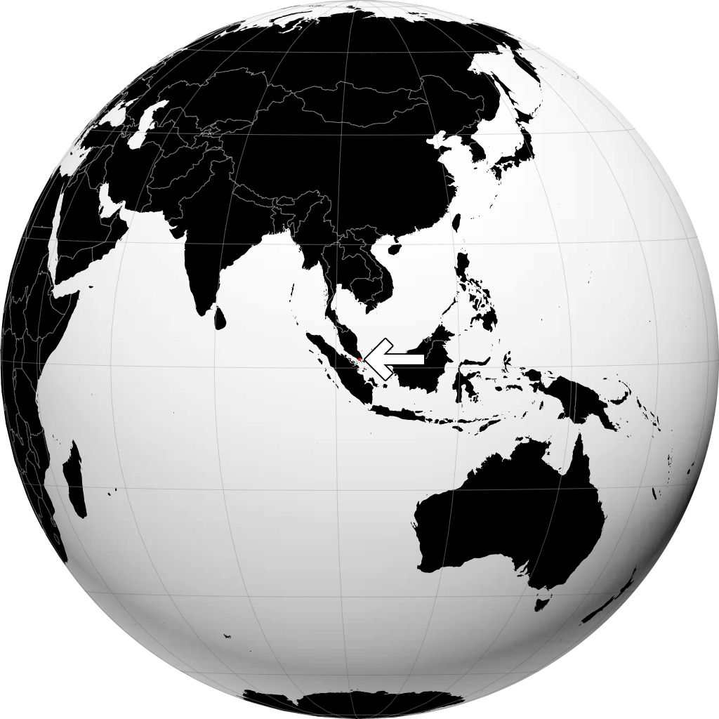 Singapore på globussen