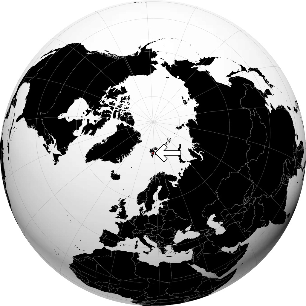Svalbard og Jan Mayen på globussen