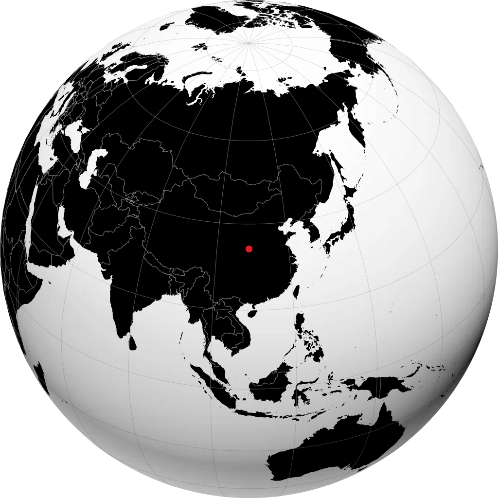 Xi'an på globussen